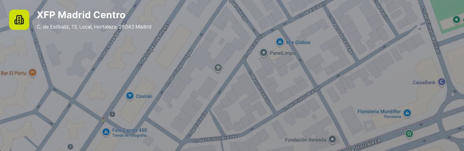 Ubicación del centro en Google Maps